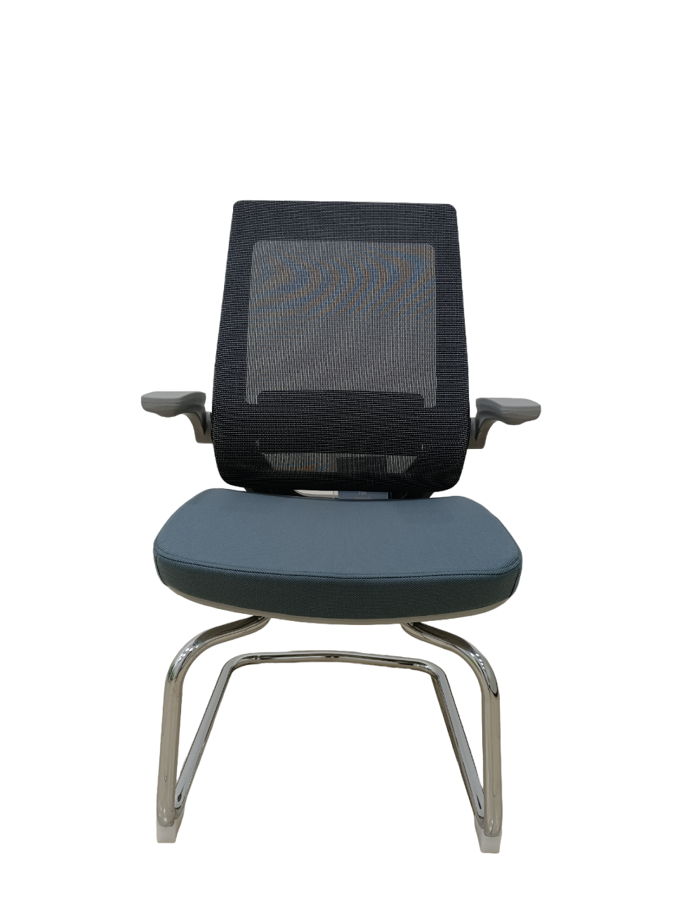 Silla Bari trineo gris, silla de base tipo trineo