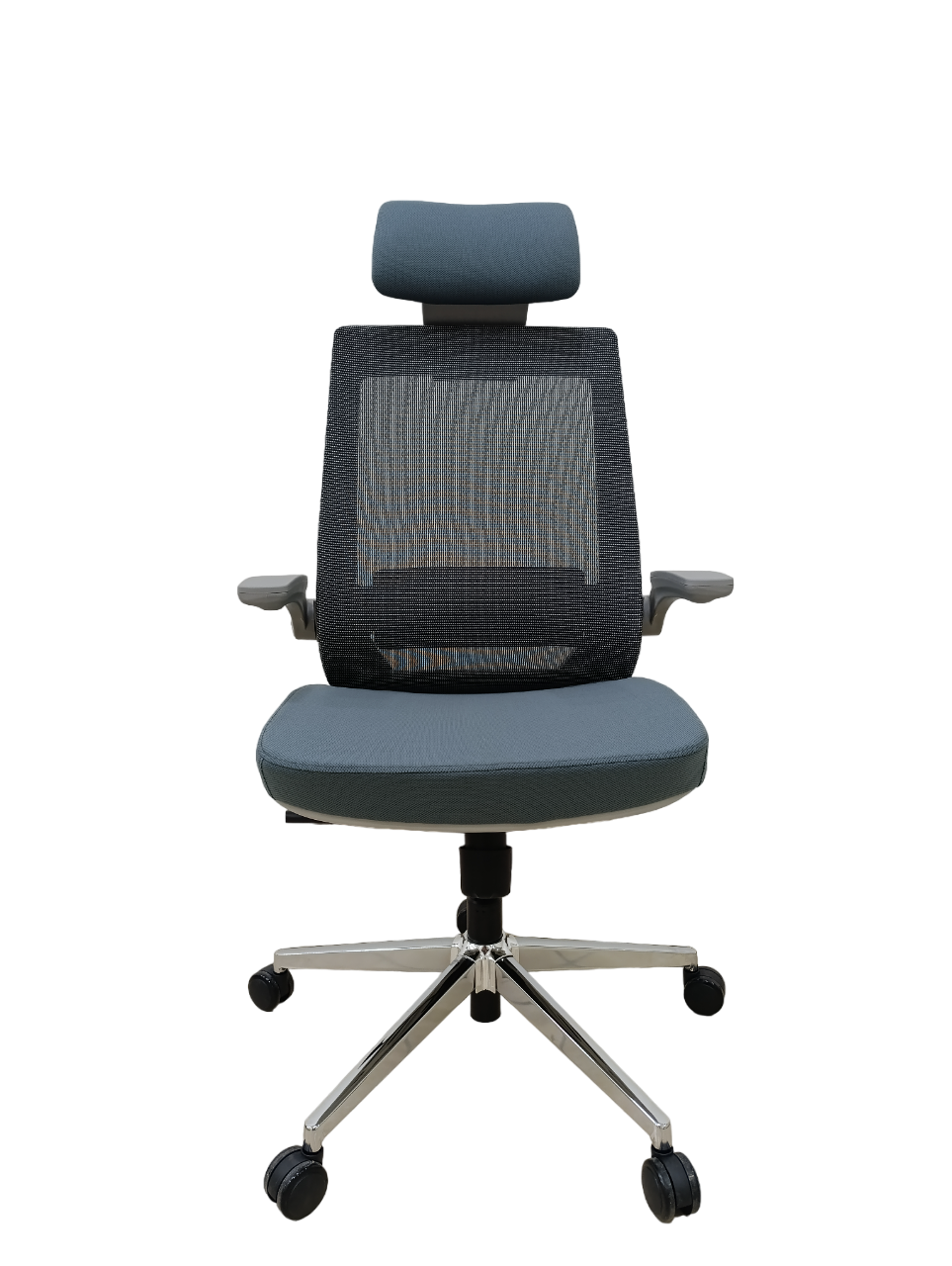 Silla Bari alta gris, silla alta para mostrador