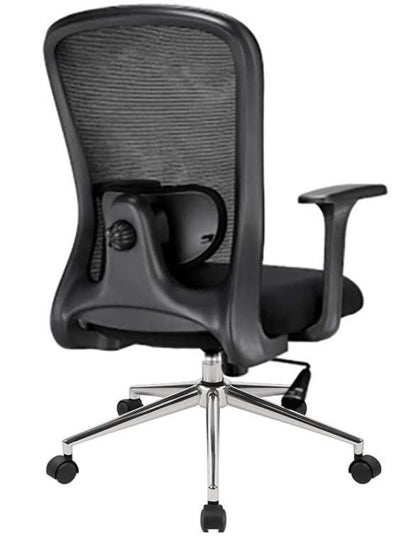SILLA MONET RESPALDO MEDIO NEGRA