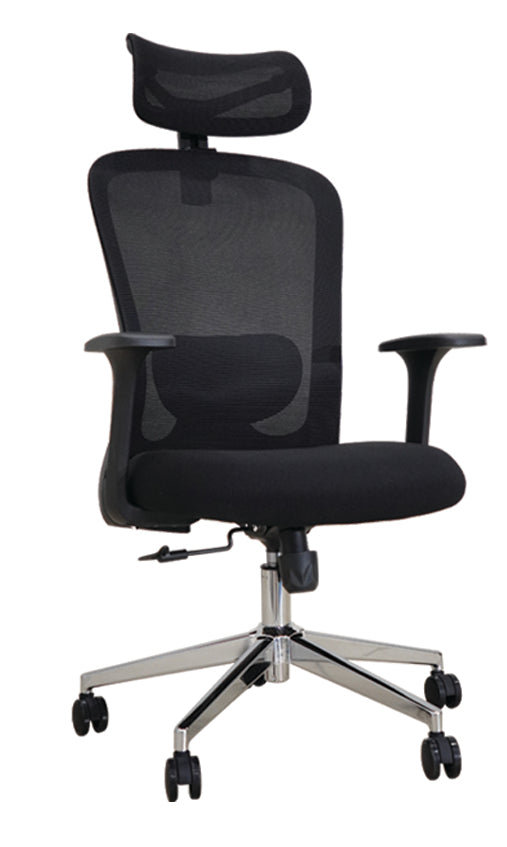 Silla Monet alta con cabecera, silla ejecutiva de respaldo alto