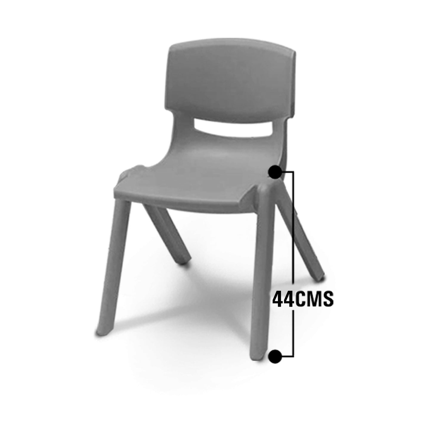 Silla Mamut de 44 cm, silla escolar apilable