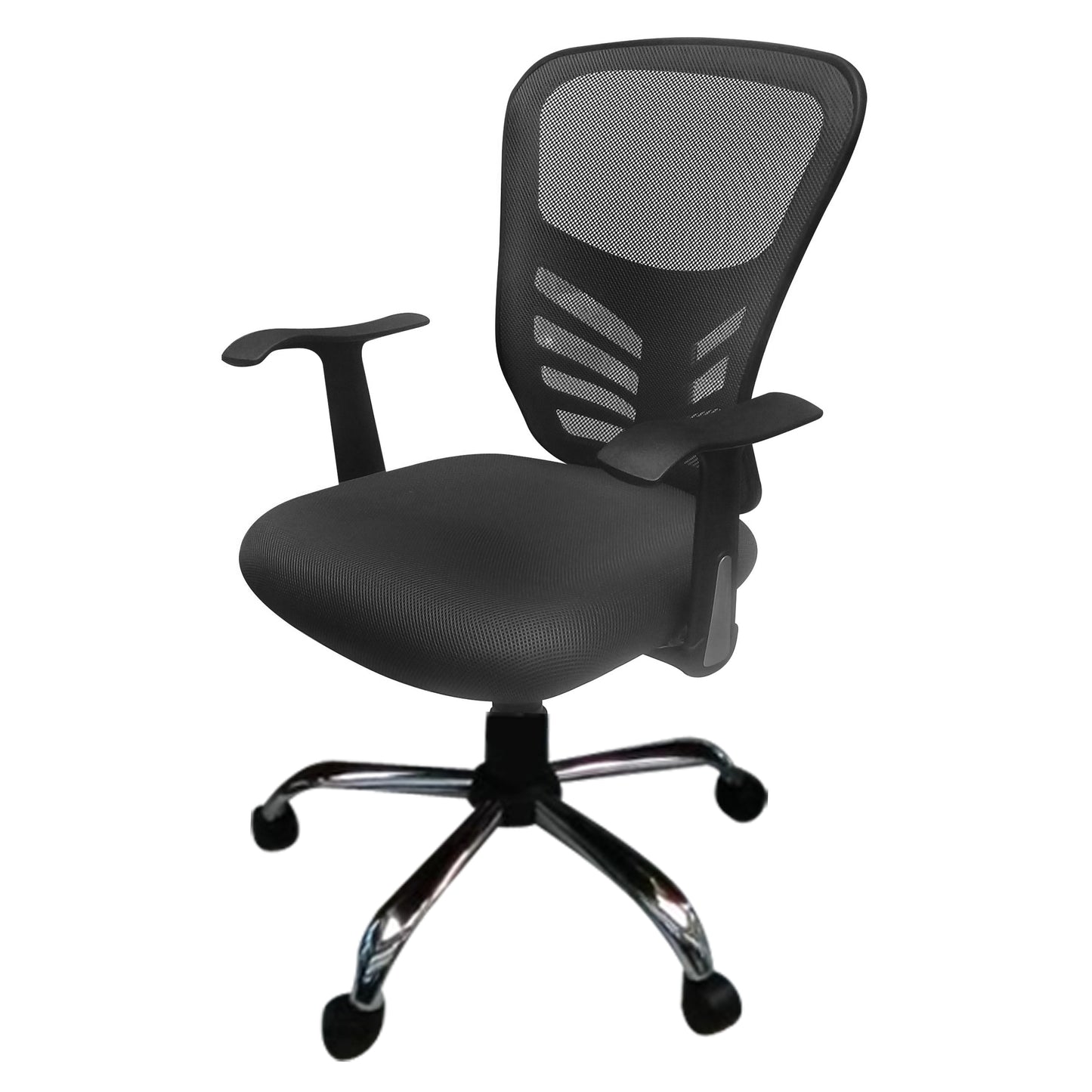 Silla Amsterdam negra, silla operativa de oficina