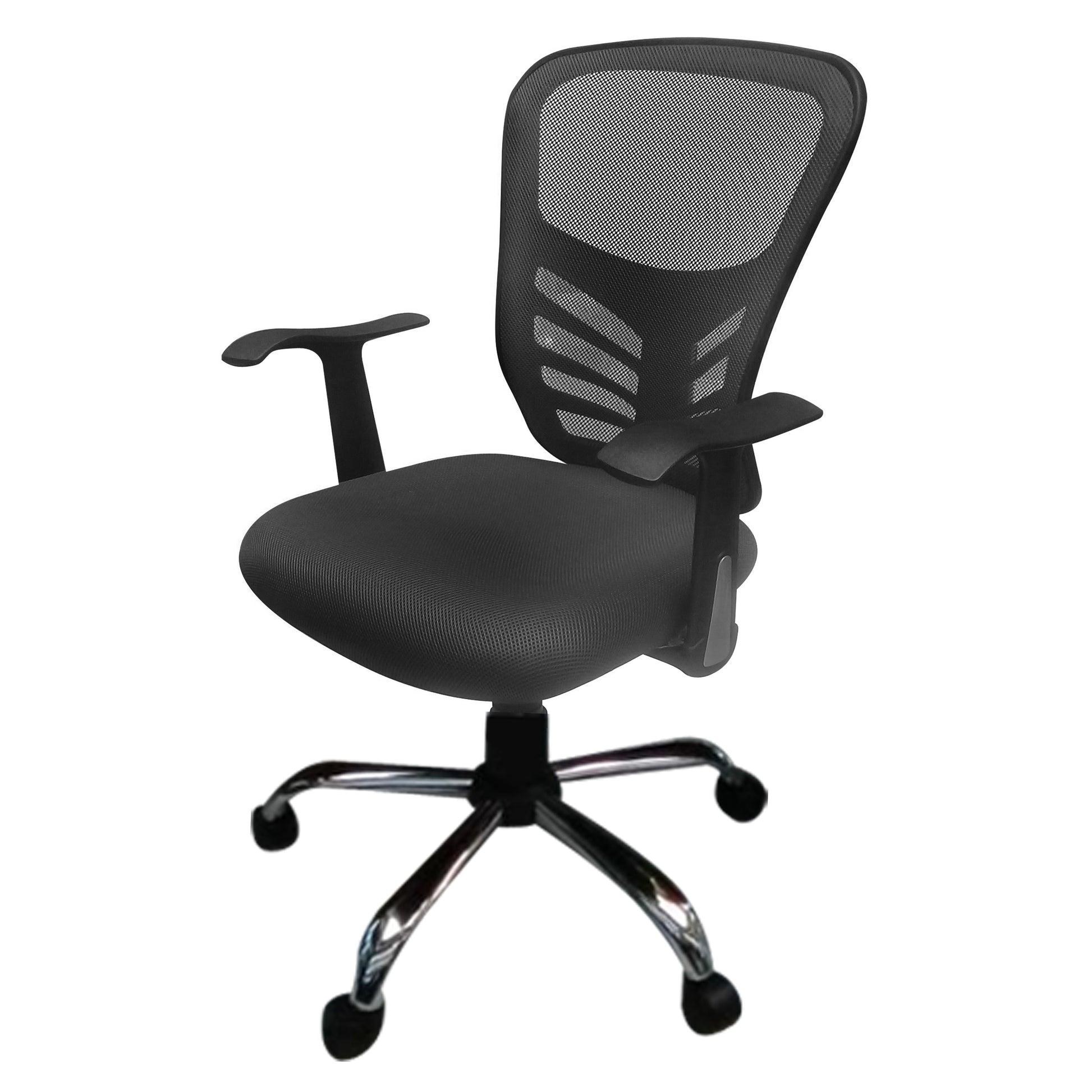 Silla Amsterdam negra, silla operativa de oficina