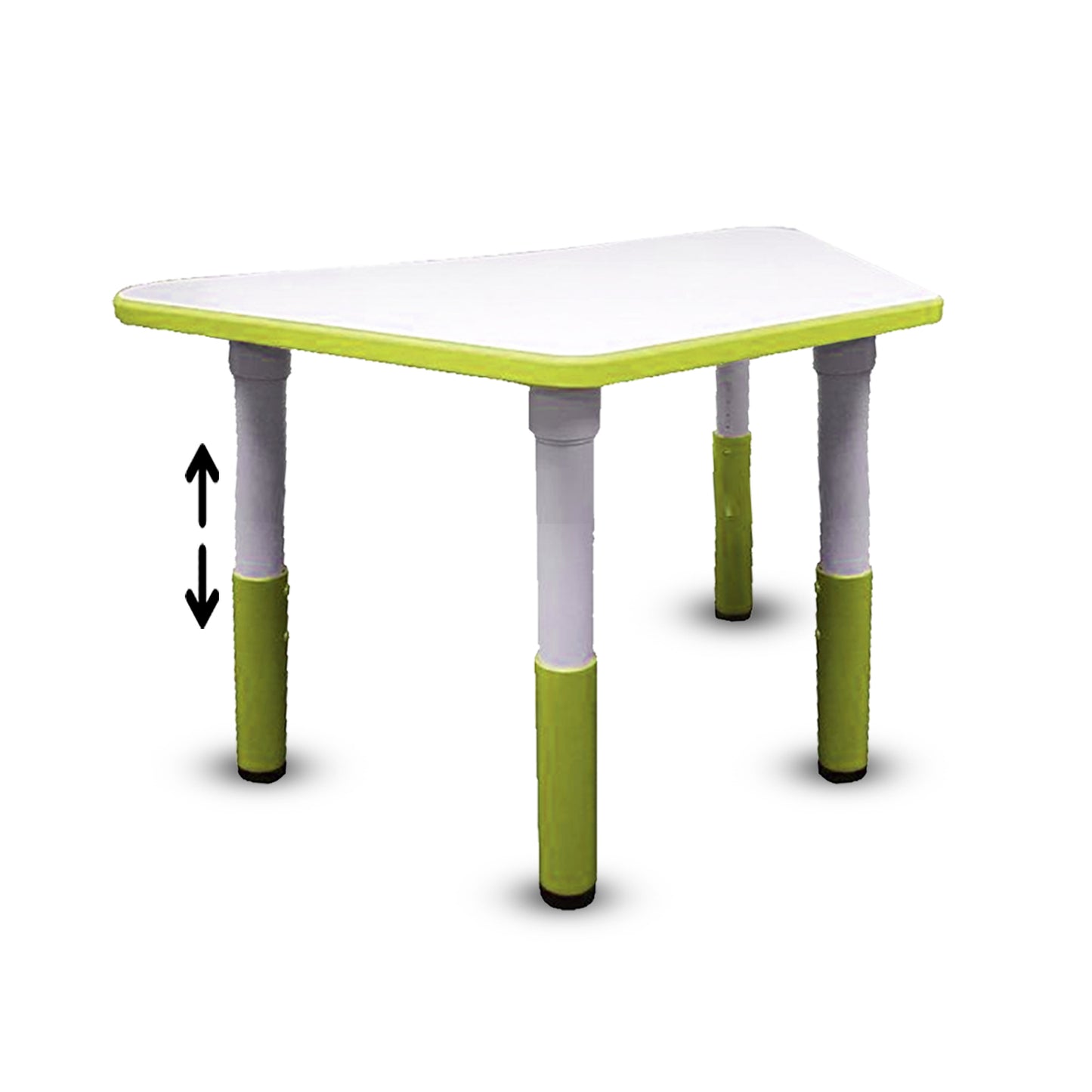 Mesa Mamut trapezoidal de altura ajustable para aula