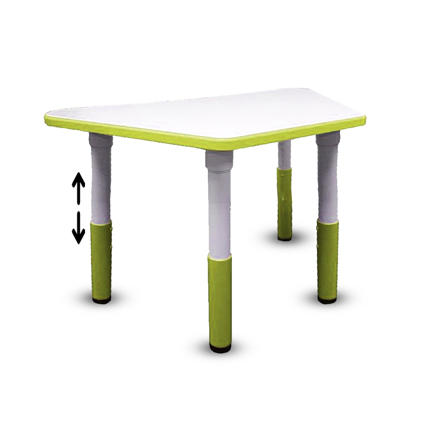 Mesa Mamut trapezoidal de altura ajustable para aula