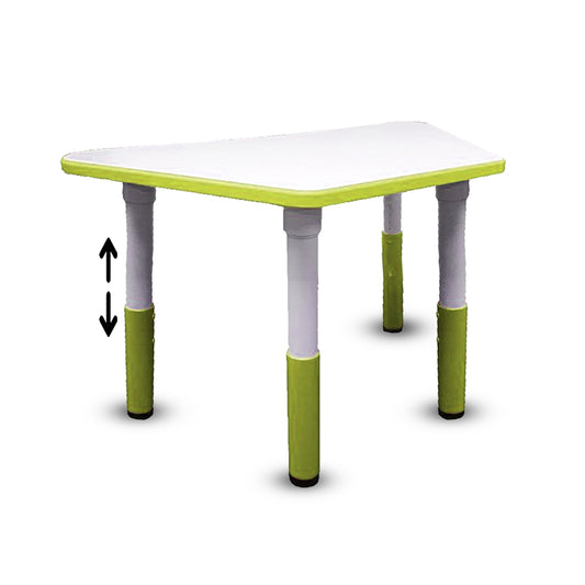 Mesa Mamut trapezoidal de altura ajustable para aula